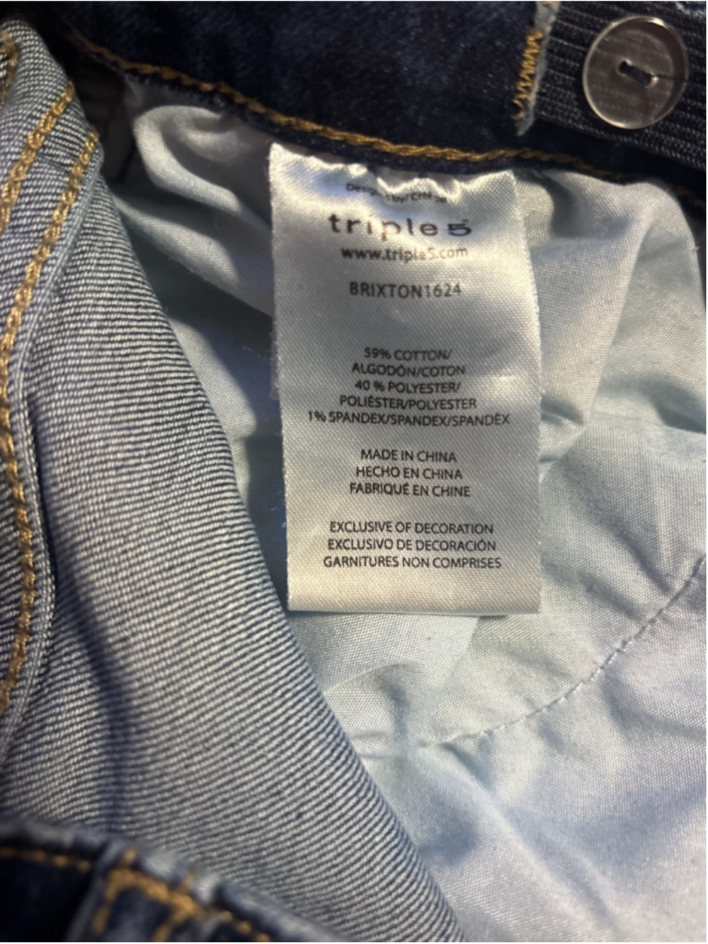 Joe's Jeans Distressed Ankle Jeans Blue Size 16 - Picture 6 of 6